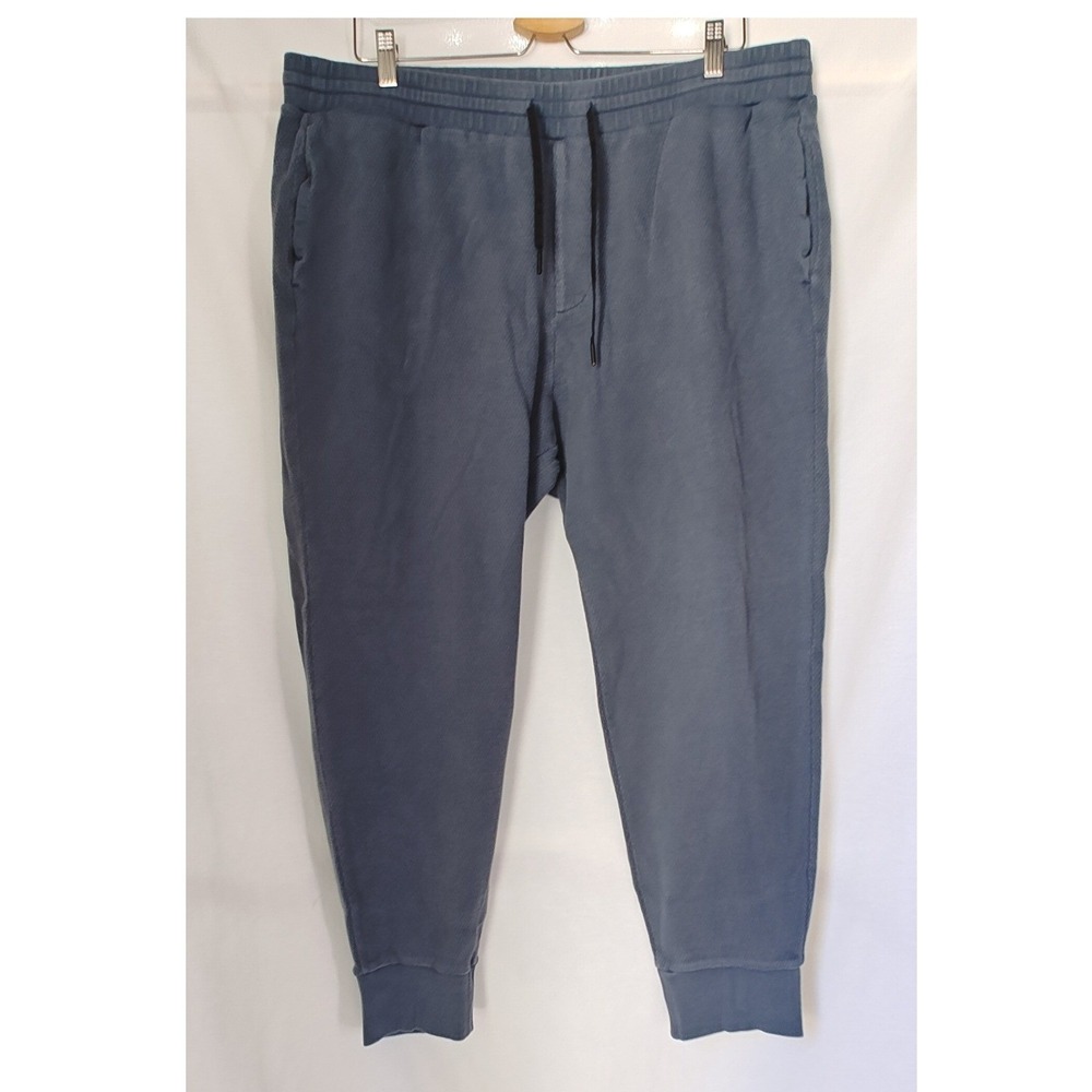 Theory Essential Sweatpant Blue Organic Thermal Cotton Joggers XXL
